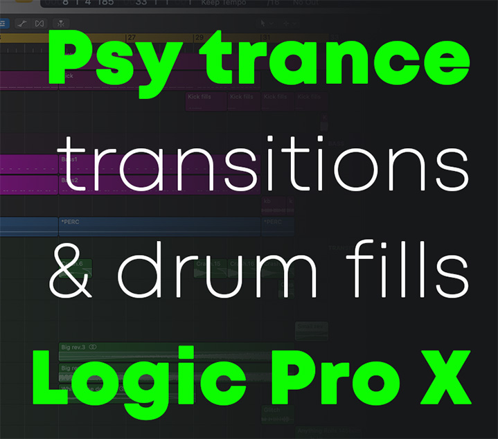 Psy Trance transitions - tutorial video
